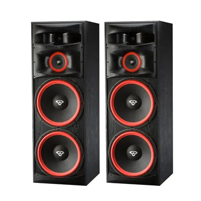 XLS-215 - CERWIN VEGA XLS SERIES HOME AUDIO DUAL 15" 3-WAY FULL RANGE FLOOR SPEAKERS 600W MAX PAIR