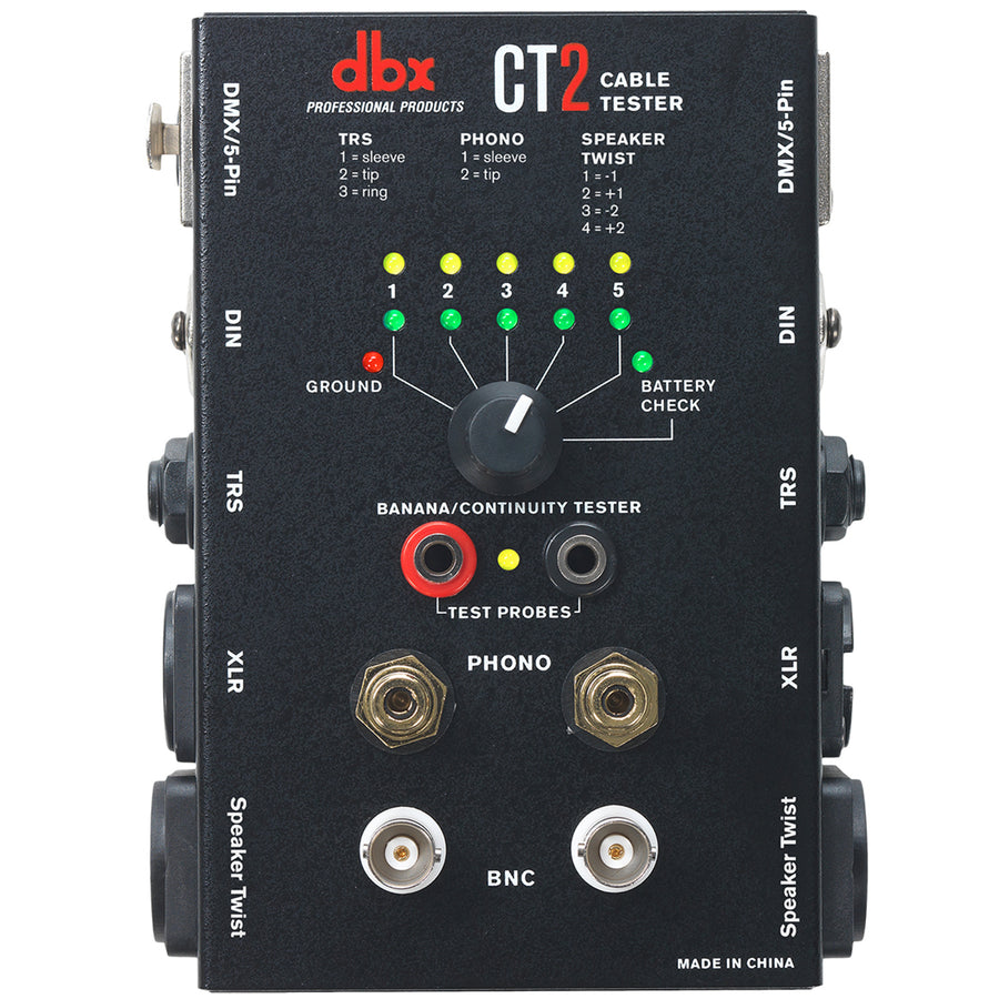 DBX CT2 - CABLE TESTER FOR AUDIO / BNC / DMX ETC