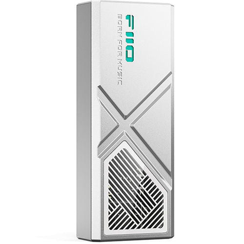 FiiO KA13 Portable + Desktop DAC & Headphone Amplifier - Silver Desktop Mode - Dual CS43131 DACs - Lightning & USB-C Input - 3.5mm + 4.4mm Balanced Outputs - Compatible with Android / iOS / Windows / Mac