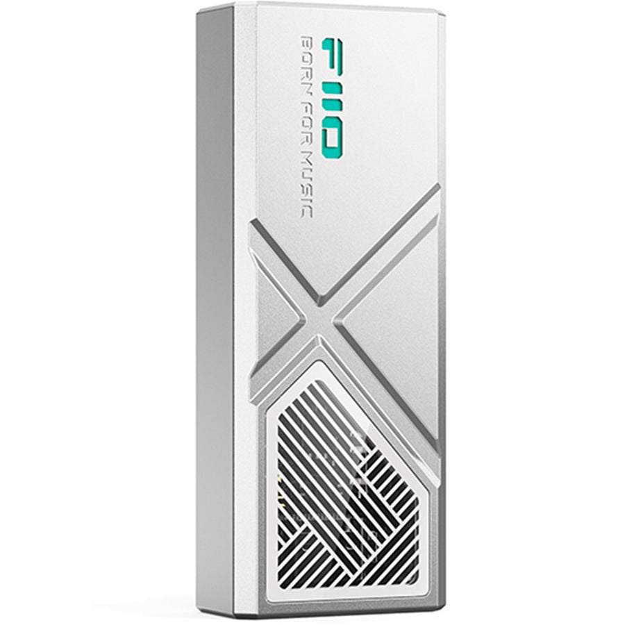 FiiO KA13 Portable + Desktop DAC & Headphone Amplifier - Silver Desktop Mode - Dual CS43131 DACs - Lightning & USB-C Input - 3.5mm + 4.4mm Balanced Outputs - Compatible with Android / iOS / Windows / Mac