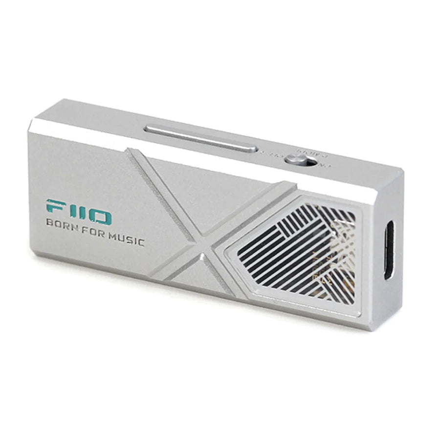 FiiO KA13 Portable + Desktop DAC & Headphone Amplifier - Silver Desktop Mode - Dual CS43131 DACs - Lightning & USB-C Input - 3.5mm + 4.4mm Balanced Outputs - Compatible with Android / iOS / Windows / Mac
