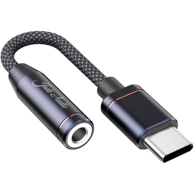 FiiO JA11 USB-C to 3.5mm Ultra-Portable USB Audio DAC & Headphone Amplifier - Black With Microphone Pass-Through - EQ & App Control - Hi-Res Audio Certified - for Android / Samsung / Windows / Mac & USB-C iPhone