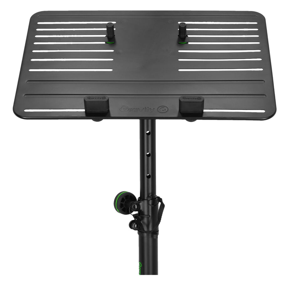GLTST02B - GRAVITY UNIVERSAL LAPTOP STAND W ADJ HOLDING PINS BLK