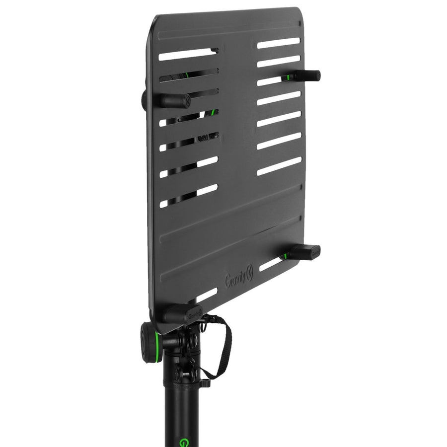 GLTST02B - GRAVITY UNIVERSAL LAPTOP STAND W ADJ HOLDING PINS BLK