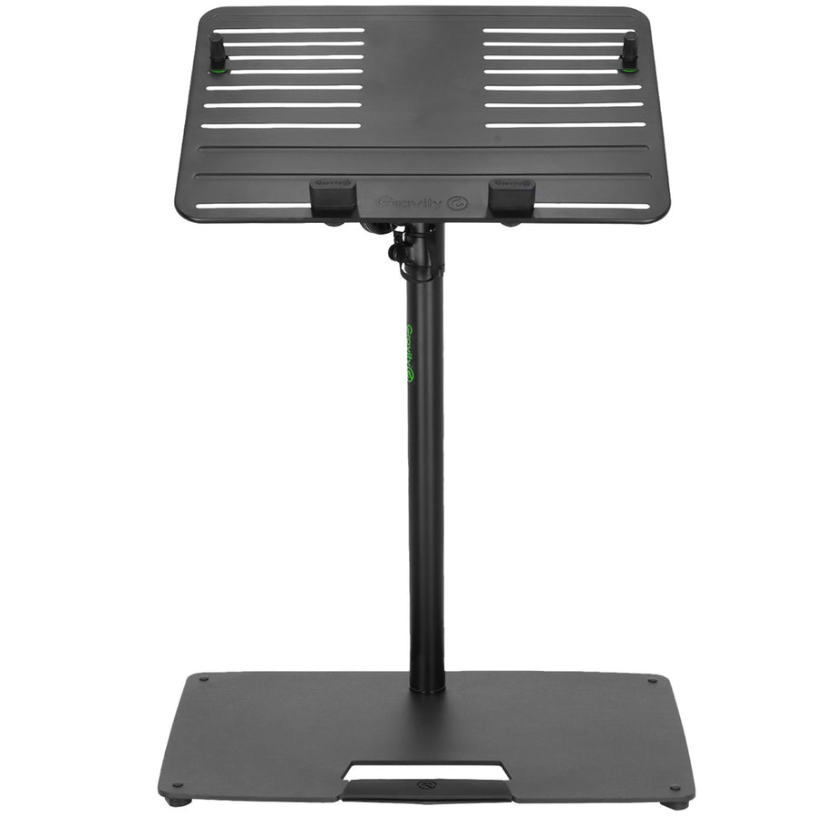 GLTST02B - GRAVITY UNIVERSAL LAPTOP STAND W ADJ HOLDING PINS BLK