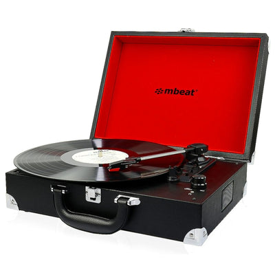 mbeat Retro Briefcase-styled USB turntable recorder