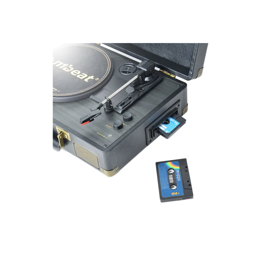 MB-TR166BLK - mbeat® Uptown Retro Turntable with Bluetooth Streaming & Cassette Player