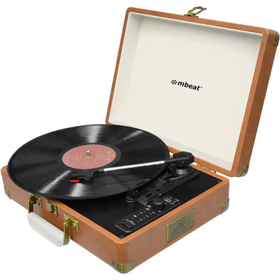 MB-USBTR128 - mbeat® Retro Turntable Recorder with Bluetooth & USB Direct Recording
