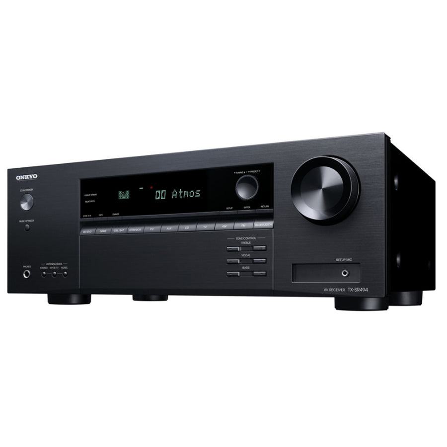 ONKYO TXSR494B - 7.2 Channel AV Receiver Amp. 160 Watts per Channel. 2x Subwoofer Preout 5x HDMI