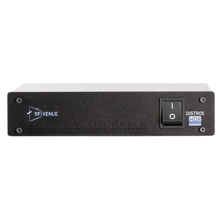 RF VENUE DISTRO5HDR - 5CH RF ANTENNA AND POWER DISTRIBUTION SYSTEM