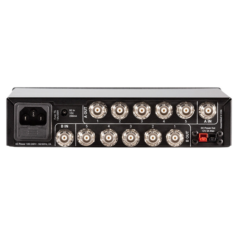 RF VENUE DISTRO5HDR - 5CH RF ANTENNA AND POWER DISTRIBUTION SYSTEM