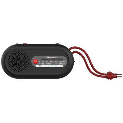 S-DIGITAL SEM2143 Notfall AM/FM Radio mit LED-Taschenlampe und Powerbank