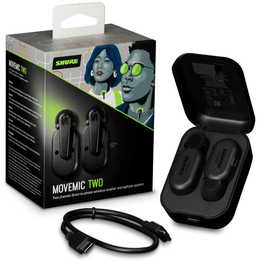 Shure MV-TWO-Z6 Two Channel Direct to Phone Wireless Lavalier Movemic