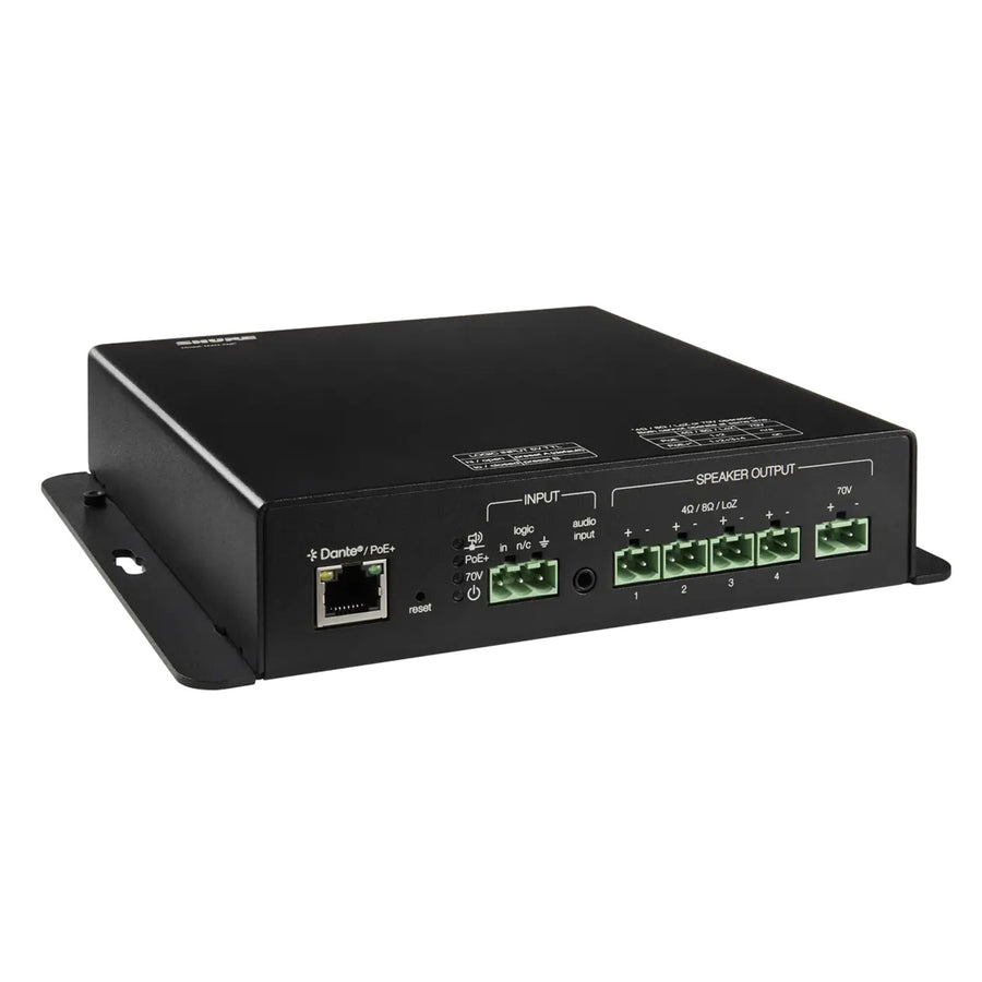 MXN-AMP - SHURE NETWORKED DANTE LOW IMP/70V POE+ AMP