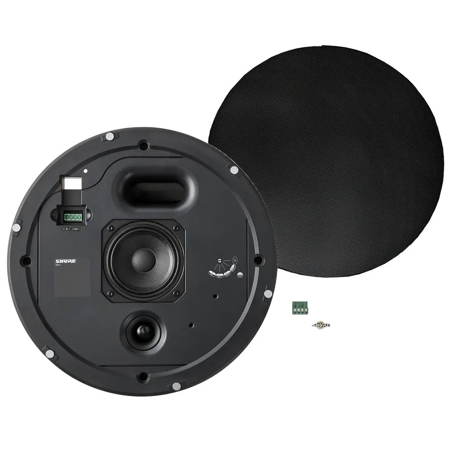 MXP-5B - SHURE LOUDSPEAKER, CEILING, 8OHM/TRAFO, BLACK