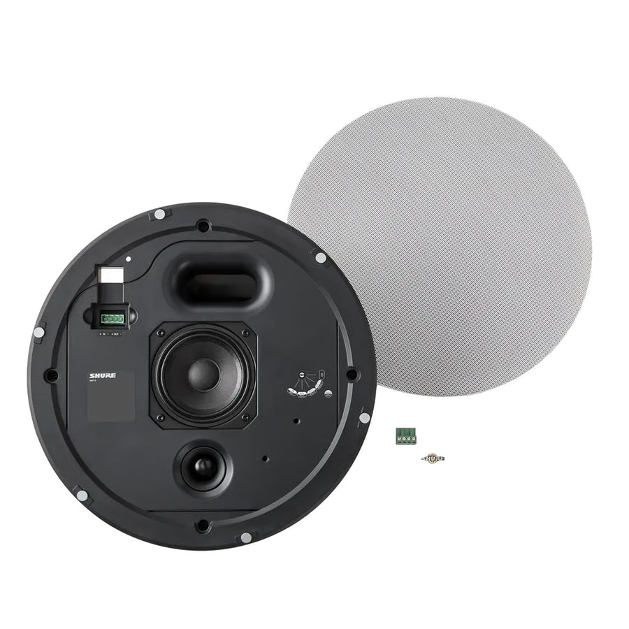 MXP-5W - SHURE LOUDSPEAKER, CEILING, 8OHM/TRAFO, WHITE