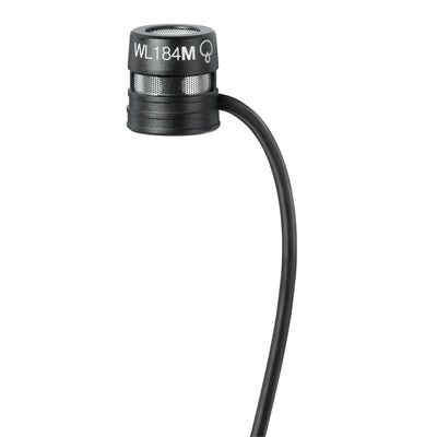 Shure WL184MB-S-TQG SUPERCARD LAPEL MICROPHONE BLK TQG