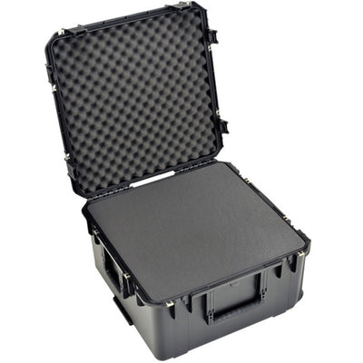 SKB iSeries SKB-3I-2222-12BC Injection Molded Mil-Standard Waterproof Case with Cubed Foam & Wheels 22" x 22" x 12"