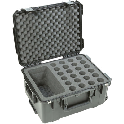 SKB iSeries SKB-3I-2015-MC24 Injection Molded Mil-Standard Waterproof Case with Foam for (24) Mics
