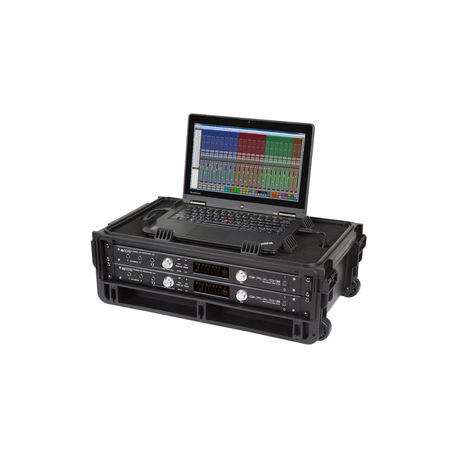 SKB-ISF2U - SKB MOLD LAPTOP/2U RACK W WHEEL PULL HAN