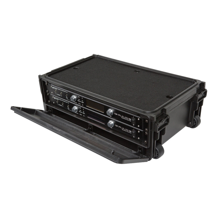 SKB-ISF2U - SKB MOLD LAPTOP/2U RACK W WHEEL PULL HAN