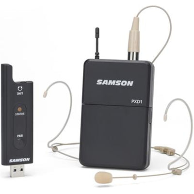 ESWXPD2BDE5 - SAMSON STAGE XPD2 USB WIRELESS MICROPHONE SYSTEM WITH HEADSET MICROPHONE - COMPATIBLE WITH MAC,PC, SMARTPHONE AND SAMSON EXPEDITION PA