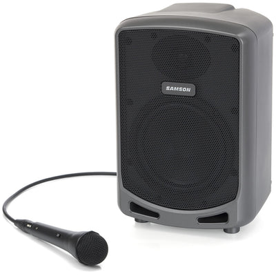 SAMSON ESAXPEXPPE Expedition Express Plus Rechargeable Portable PA Speaker with Bluetooth includes handheld microphone