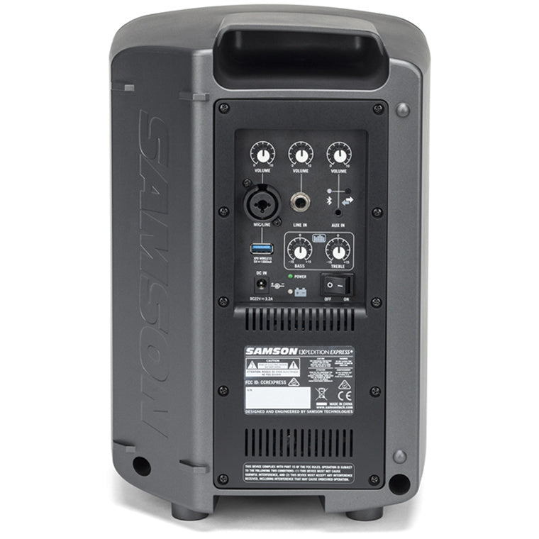 SAMSON ESAXPEXPPE Expedition Express Plus Rechargeable Portable PA Speaker with Bluetooth includes handheld microphone