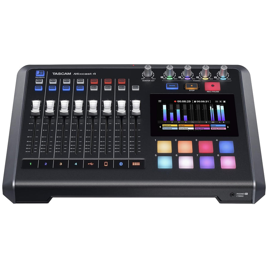 TASCAM MIXCAST4 Mixcast 4 Podcast Station with built-in Recorder / USB Audio Interface