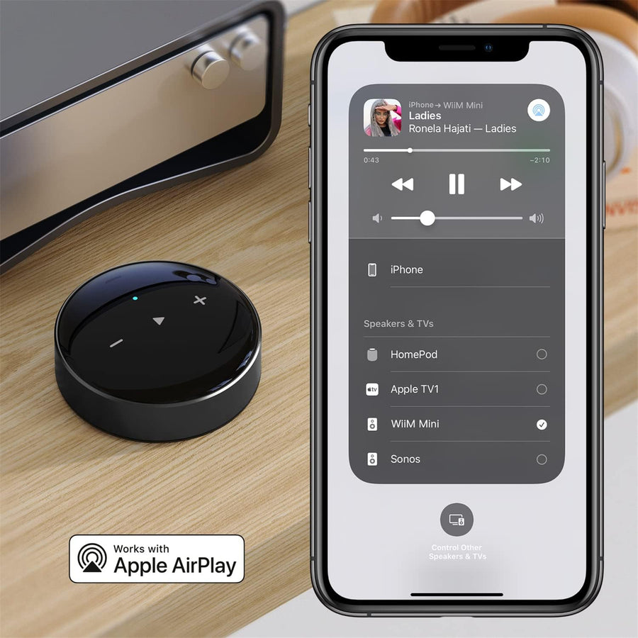 WiiM Mini   Wireless WiFi + Bluetooth Audio Streamer
