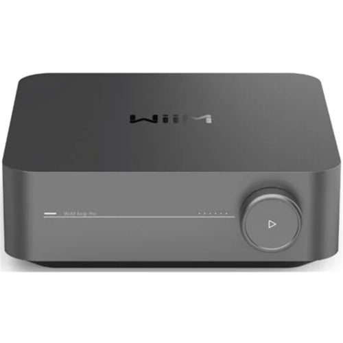 WiiM Amp Pro  120W 2.1 Channel Multiroom Streaming Amplifier with premium ESS SABRE DAC - Space Grey