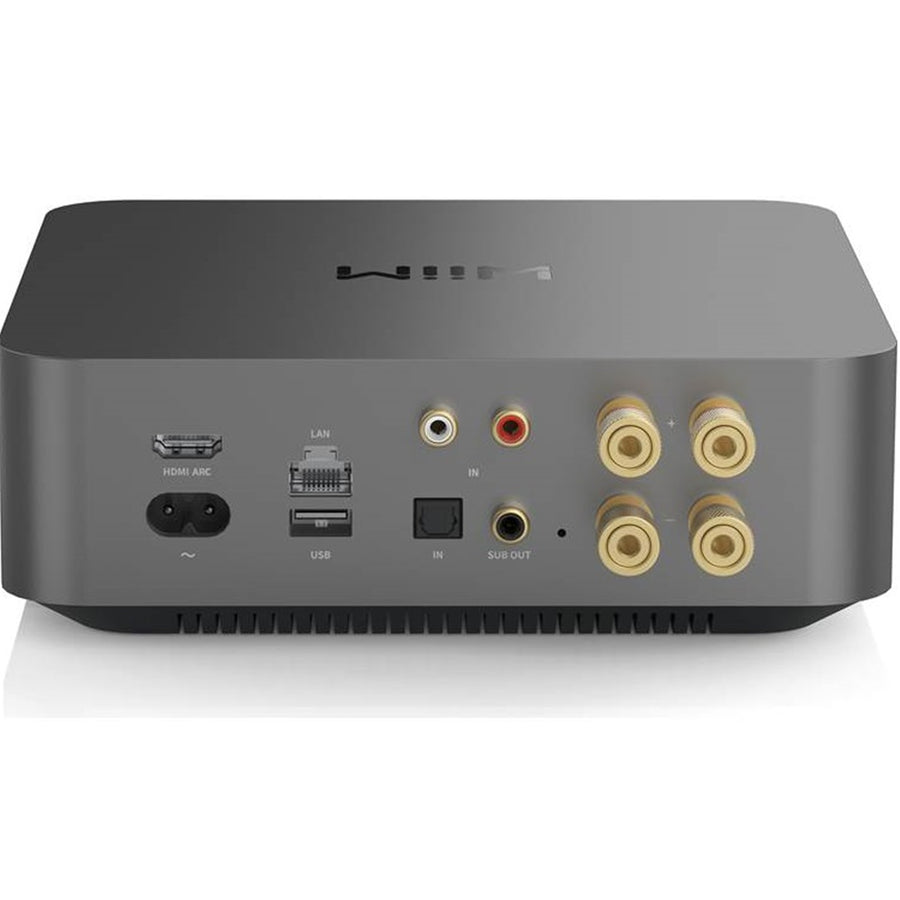 WiiM Amp Pro  120W 2.1 Channel Multiroom Streaming Amplifier with premium ESS SABRE DAC - Space Grey
