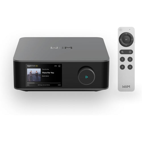 WiiM Amp Ultra  200W 2.1 Channel Multiroom Streaming Amplifier with premium ESS SABRE DAC - Space Grey
