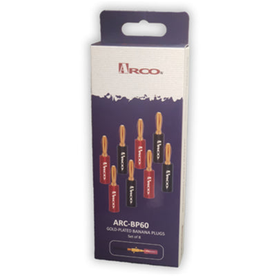 Arco ARC-BP60 – ARC0-BP60 Vergoldete Bananenstecker (8er-Set)