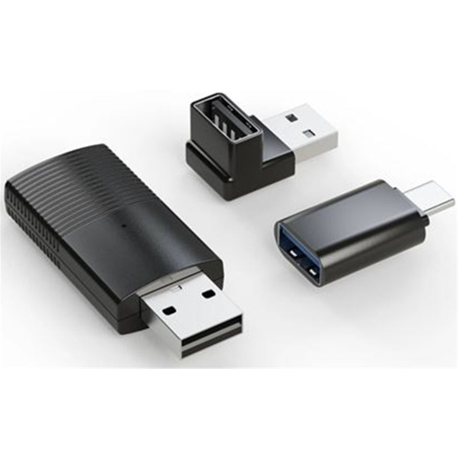 MINIX CP86 Wired Apple CarPlay to Wireless Connection Dongle Stick - 90 Degree USB-A Adapter and USB-A to USB-C Converter Included