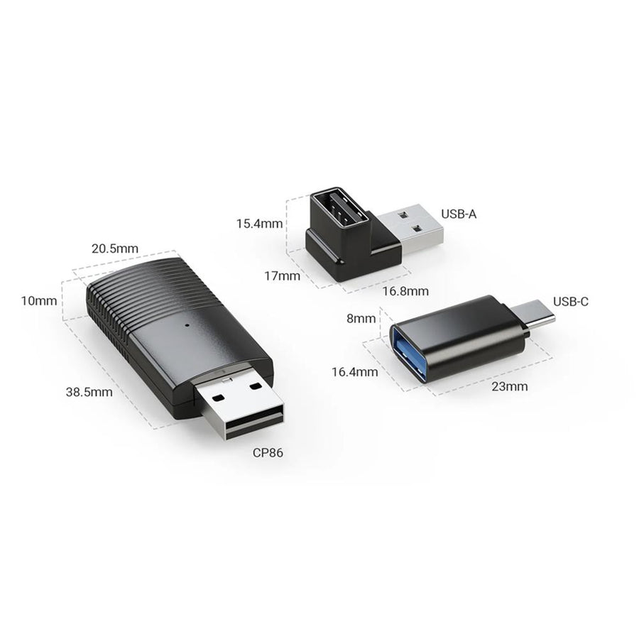MINIX CP86-AA Wired Android Auto to Wireless Connection Dongle Stick converts wired Android Auto experience into a wireless one