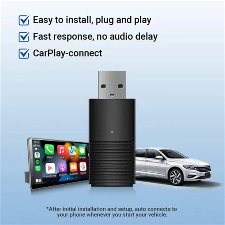 CP86-AA - OTTOCAST CARPLAY & ANDROID AUTO TO WIRELESS USB ADAPTER MINI 2-IN-1