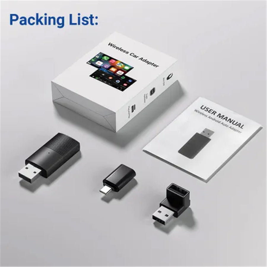 CP86-AA - OTTOCAST CARPLAY & ANDROID AUTO TO WIRELESS USB ADAPTER MINI 2-IN-1