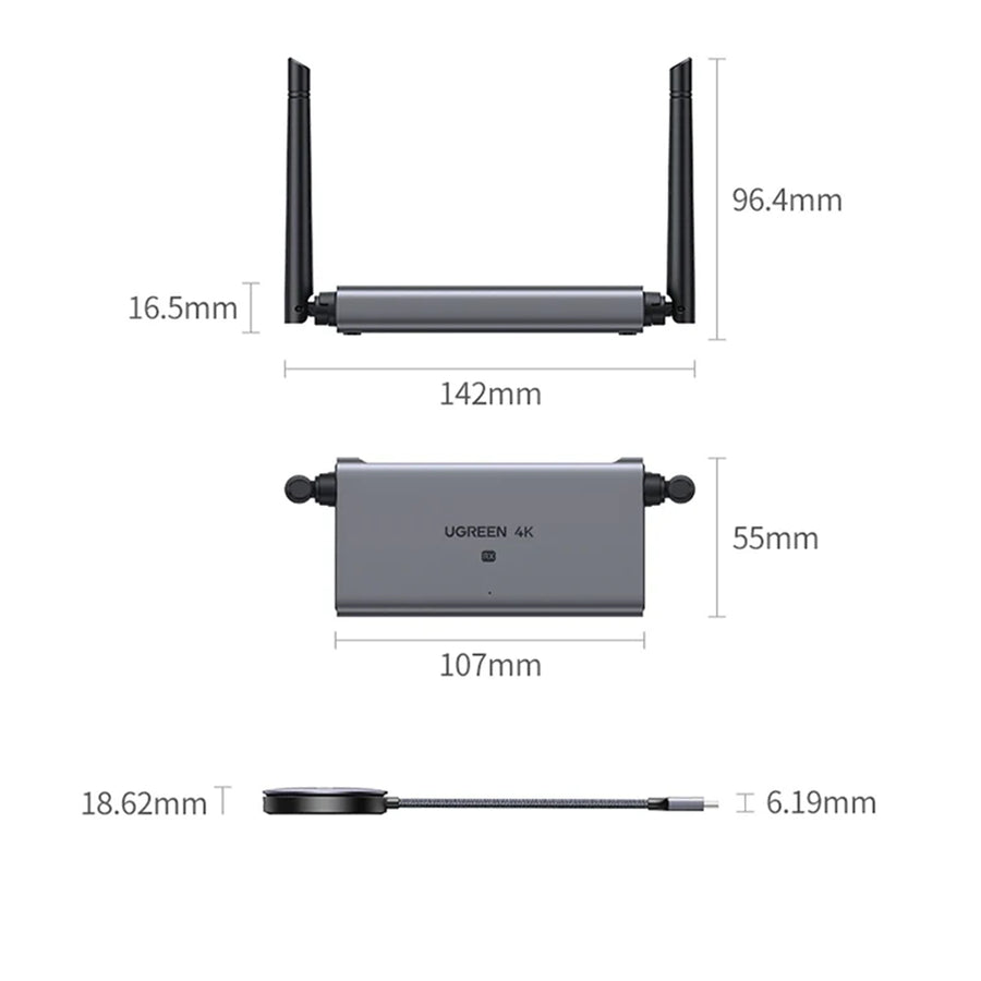 UGREEN  UG-90909A Wireless HDMI Transmitter Receiver  - Dark Blue