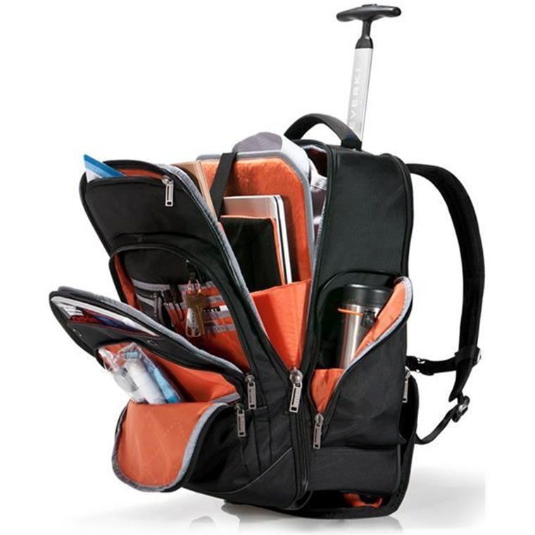 EVERKI EKP122 - Atlas Wheeled Laptop Backpack. Notebooks 13-17.3''. Felt-lined iPad/Kindle/tablet