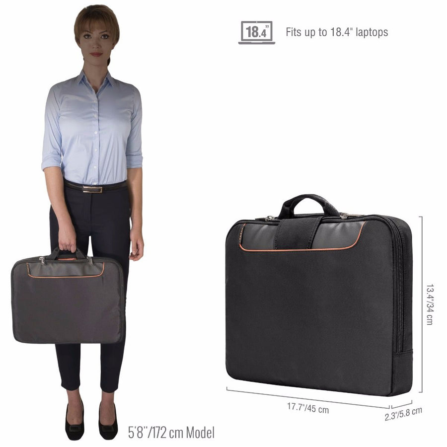 EVERKI EKF808S18B - Commute Laptop Sleeve 18.4''. Advanced Memory Foam for Added Protection. Soft Anti-scratch