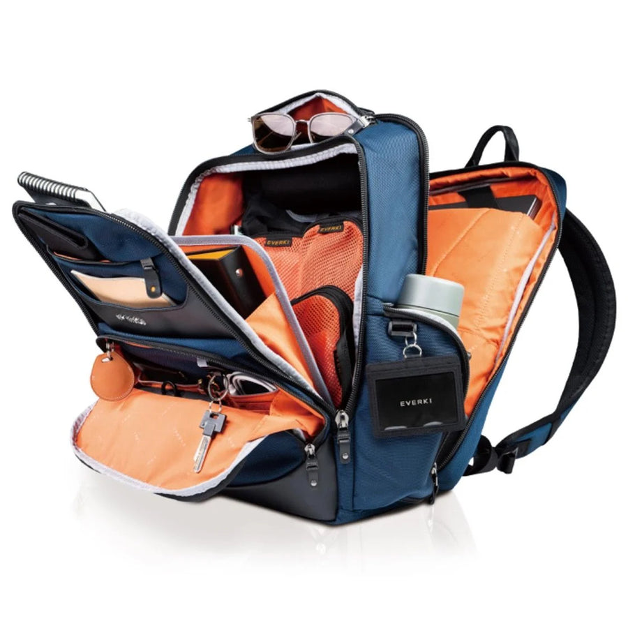 EVERKI EKP132S17N - Onyx Navy Laptop Backpack. Up to 17.3''. Travel Friendly Hard-Shell