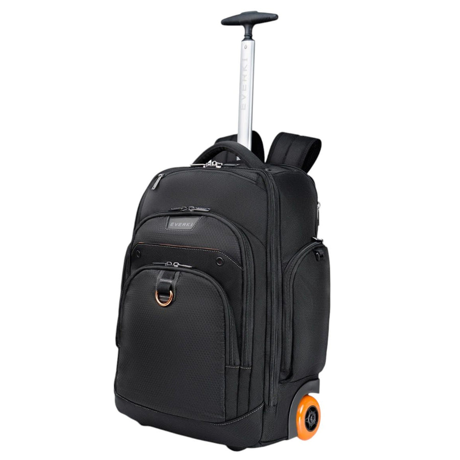 EVERKI EKP122B-ECO - Atlas Wheeled Laptop Backpack. Notebooks 13-17.3''. Felt-lined iPad/Kindle/tablet