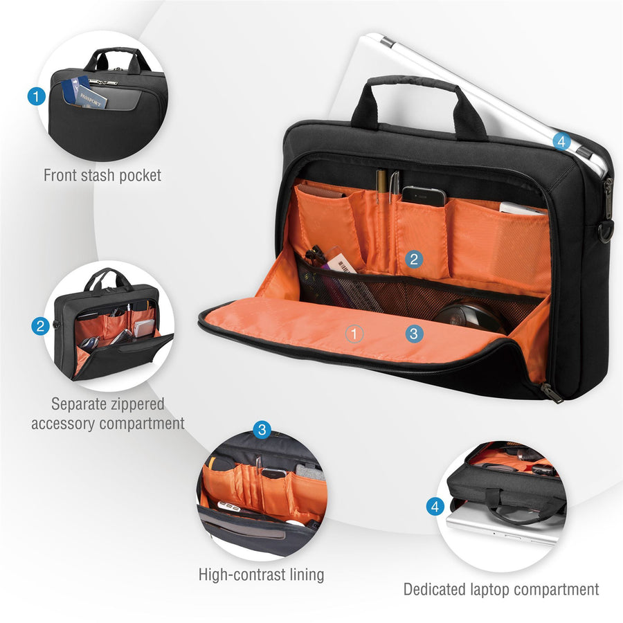 EVERKI EKB407NCH - Advance Aktentasche 16'' Separate Reißverschluss-Vortasche für Zubehör