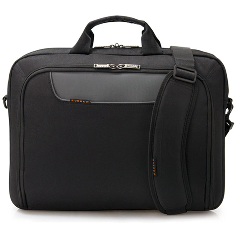 EVERKI EKB407NCH17 - Advance Briefcase 17.3'' Separate Zippered Accessory Front stash pocket