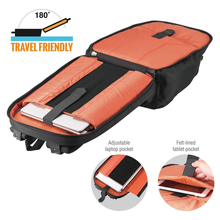 EVERKI EKP121 - Atlas Laptop Backpack 13'' 17''. Adjustable laptop compartment. Checkpoint