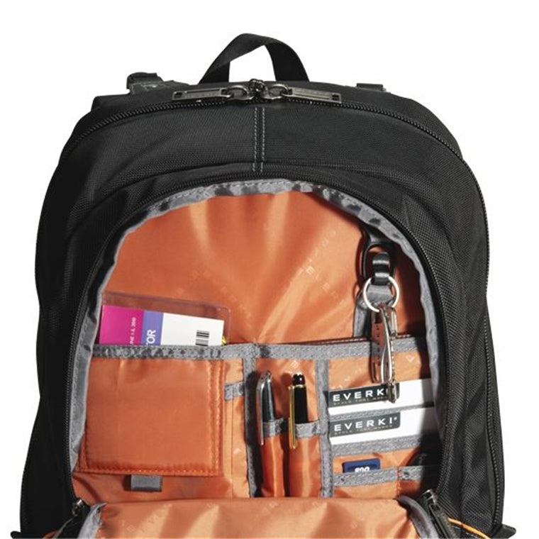 EVERKI EKP129 - Glide Laptop Backpack 17.3'' Integrated corner-guard Shoulder strap stash pocket