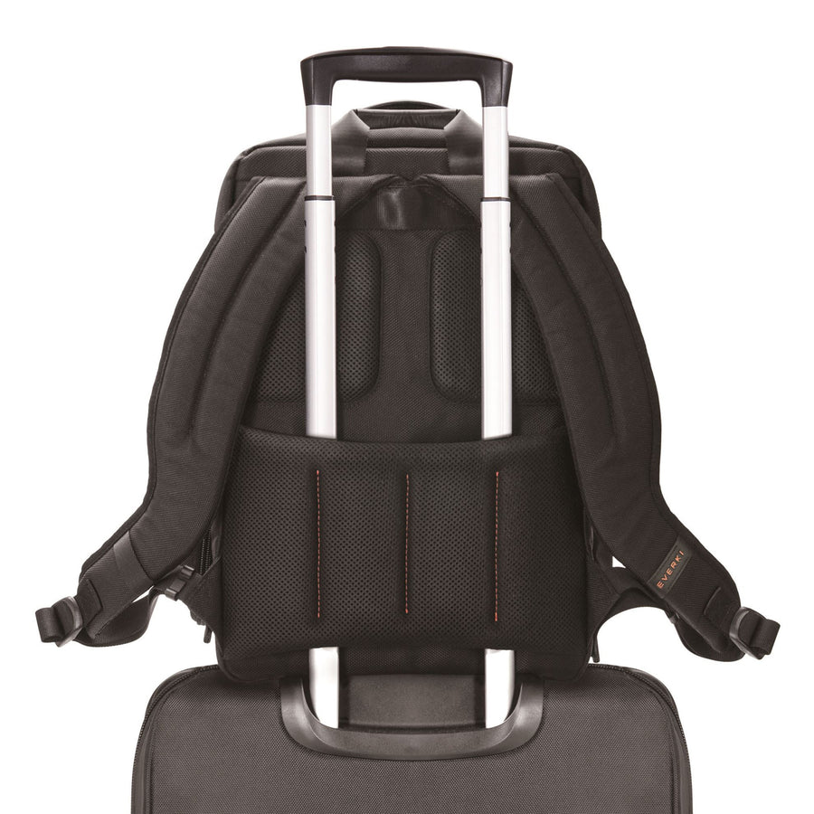 EVERKI EKP132 - Onyx Black Laptop Backpack Up to 15.6''. Travel Friendly Hard-Shell Quick-Access