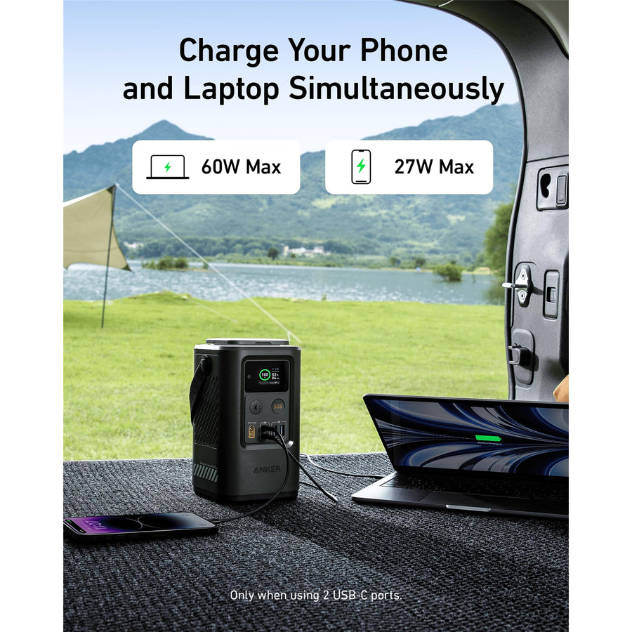 ANKER   PowerCore 60000mAh 87W 3-Output Laptop Power Bank  with Smart Display & Emergency Light