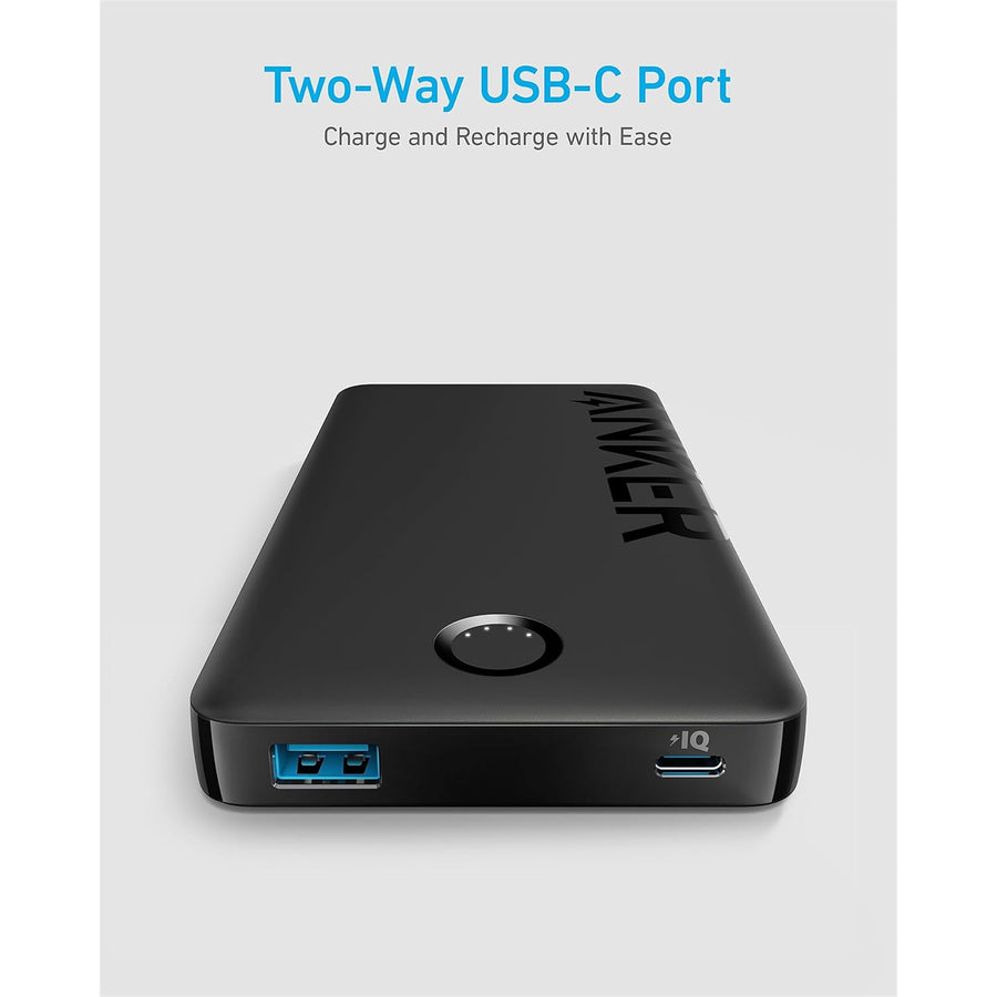 ANKER   323 10000mAh 12W 2-Output Power Bank  - Black